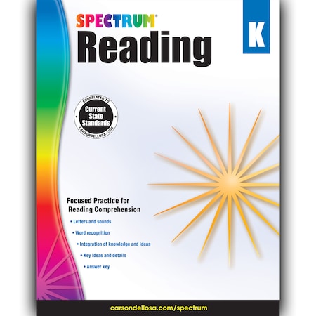 Spectrum Reading Workbook, Grade K, Paperback 704578